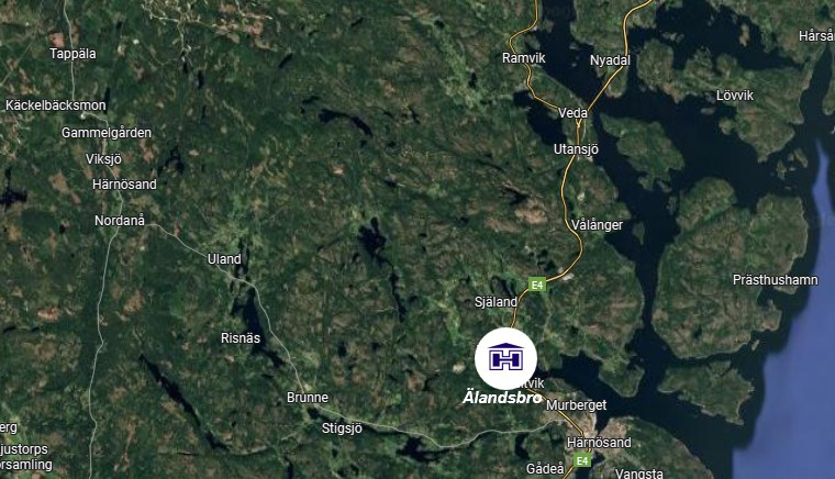 Bild på karta för orten Älandsbro