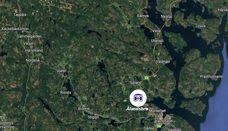 Bild på karta för orten Älandsbro
