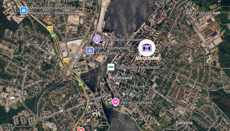 Bild på karta över Norrstaden