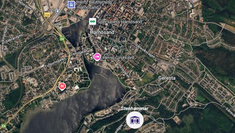 Bild på karta över stenhammar