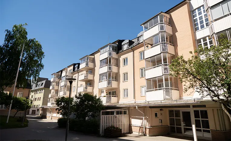 Bild på fastigheten Vågmannn 13 med adresserna Pumpbacksgatan 3 A - E och Köpmangatan 14