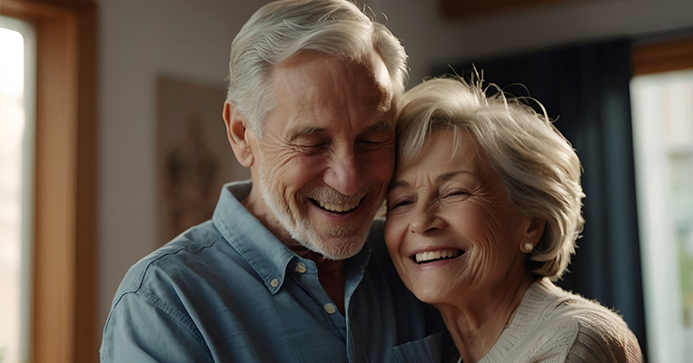 Bild på ett äldre par.